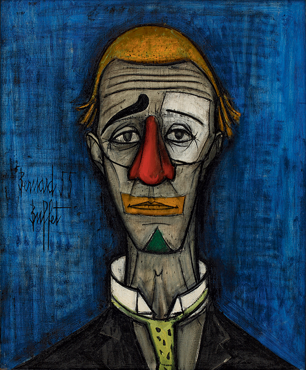 Tête de clown, 1955 (Credit: Fonds de dotation Bernard Buffet)
